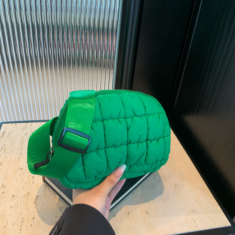 Geantă talie din nylon, crossbody, unisex, compactă, pătrată, cu fermoar și buzunare pentru telefon și buletin