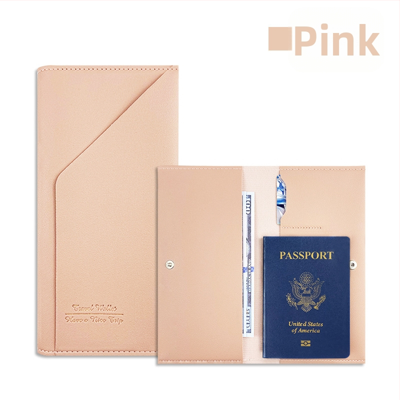 PU ādas ceļojumu dokumentu soma, 1 locījums makā, daudzfunkcionāls Passbook turētājs un logotipa pielāgošana