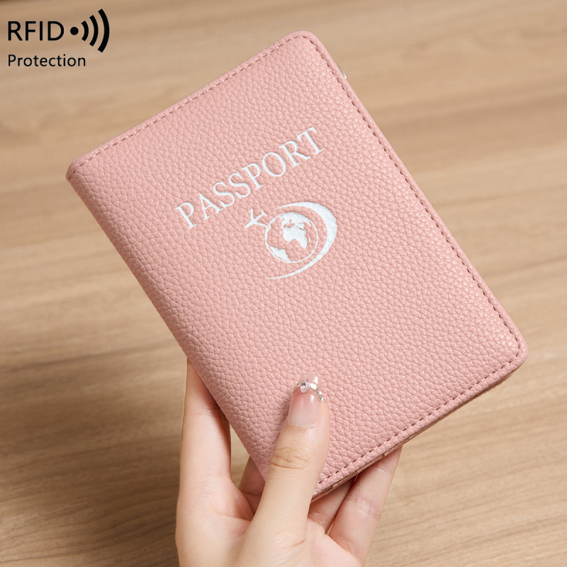 RFID pases turētājs, daudzfunkcionāls, PU āda, reljefīga tekstūra, karšu un dokumentu organizētājs, iekšējā pildviela kanvas