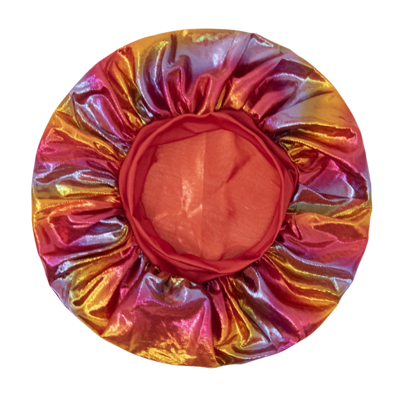 Детска сатенена шапка със лазерен принт, широк ръб и куполна корона, ветроустойчива и дишаща