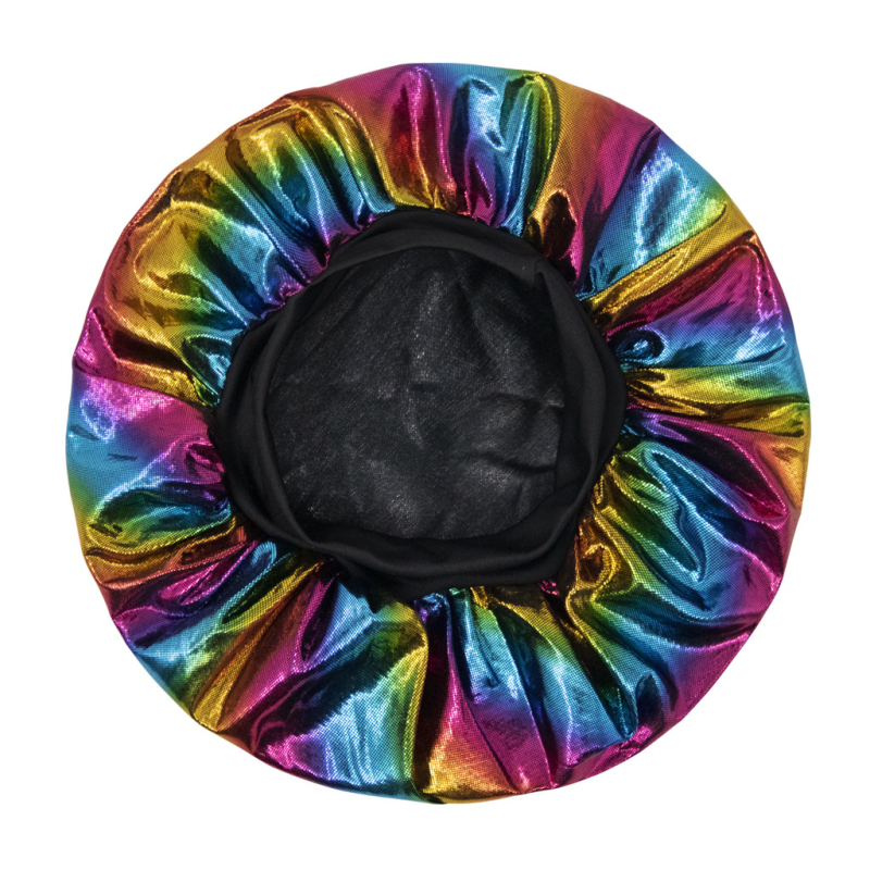 Детска сатенена шапка със лазерен принт, широк ръб и куполна корона, ветроустойчива и дишаща