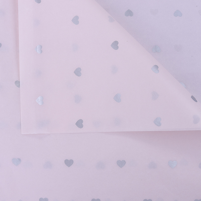 Rankų darbo gėlių puokštės įpakavimo popierius su rožių dizainu, OPP įpakavimas