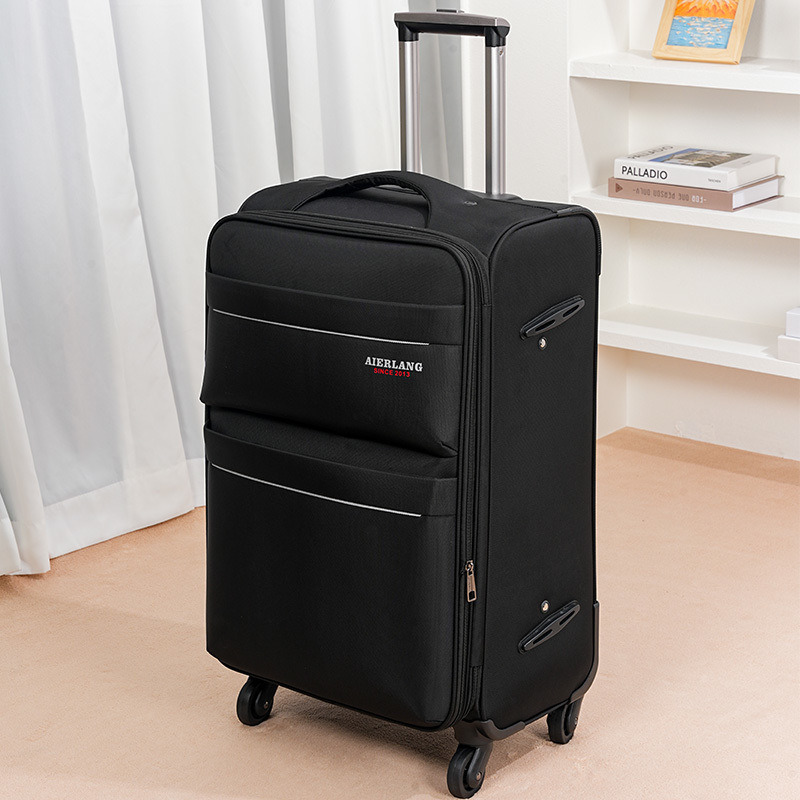 Bagaj unisex pentru călătorii de afaceri cu fermoar, material PET+PE, roți universale, căptușeală Oxford
