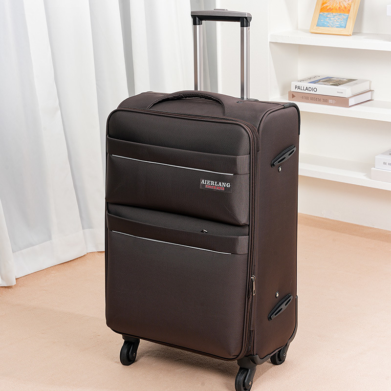 Bagaj unisex pentru călătorii de afaceri cu fermoar, material PET+PE, roți universale, căptușeală Oxford