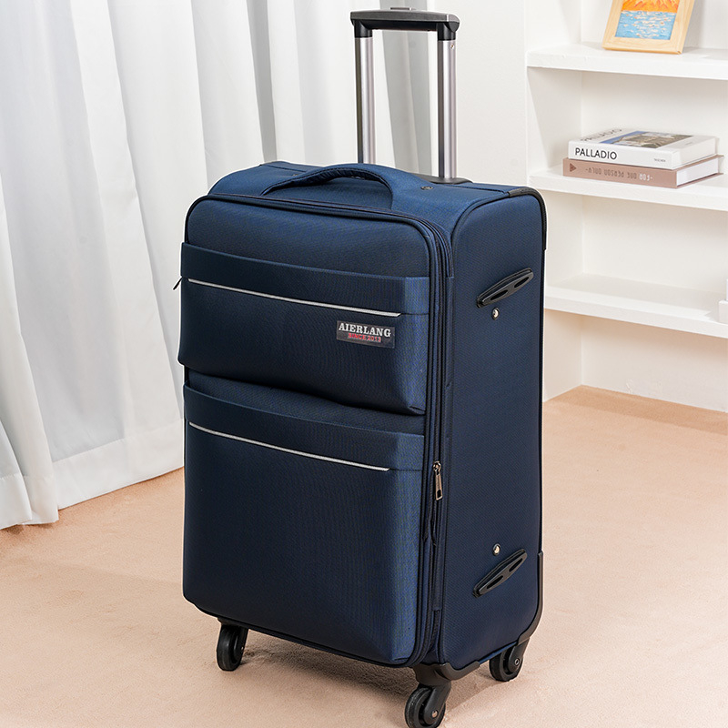 Bagaj unisex pentru călătorii de afaceri cu fermoar, material PET+PE, roți universale, căptușeală Oxford