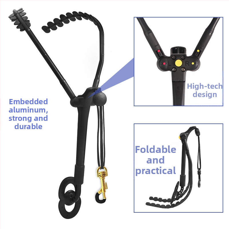 Шийна презрамка за саксофон – метал, модел S-02, здраво изработена, подходяща за възрастни и деца, презрамка за рамо