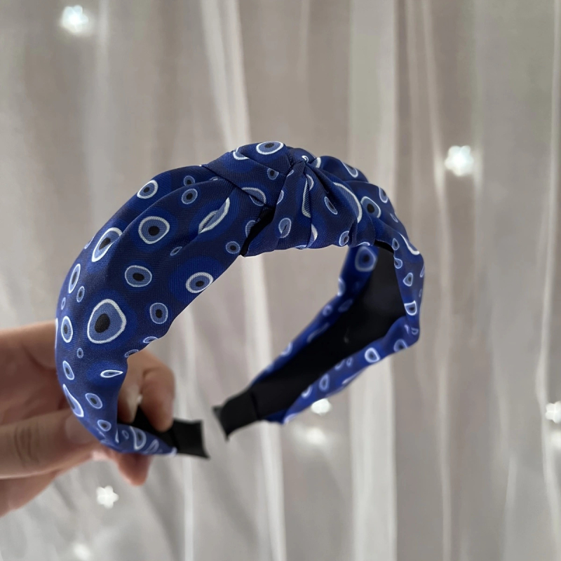 Fejfedő leopárd mintás virágokkal chiffonnal, kereszt-elasztikus hajpánt, kézzel készített, eredeti dizájn, Yiwu eredetű, nyár 2025
