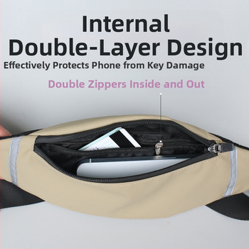 Αθλητική ζώνη μέσης για εξωτερικό τρέξιμο, διαπερατή, υπερ-ελαφριά, αντιβακτηριακή, μειώνει τον φόρτο, υλικό μεμβράνης, unisex