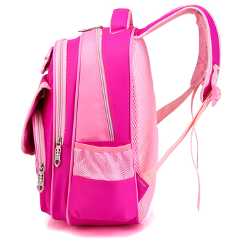 Детска раница за основно училище с карикатурен дизайн и мил възел, Oxford плат, капацитет под 20 л, вътрешно отделение за учебници, ципово отваряне, двойни презрамки