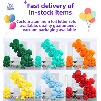 Lateks balionų girlianda, 70 vnt., apvalūs balionai vestuvėms ir šventėms