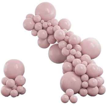 Lateks balionų girlianda, 70 vnt., apvalūs balionai vestuvėms ir šventėms