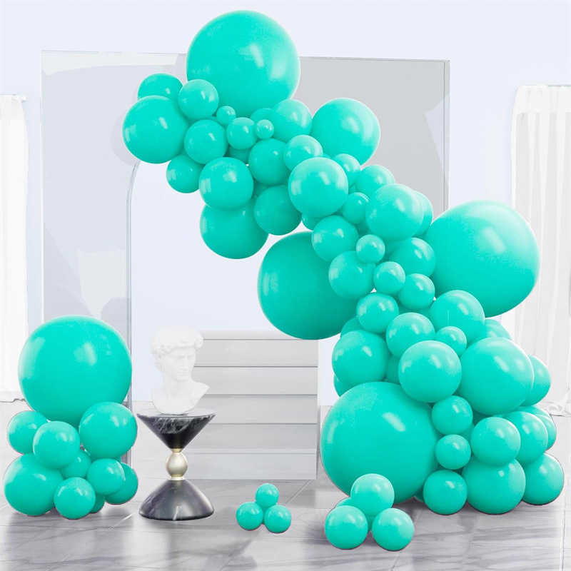 Lateks balionų girlianda, 70 vnt., apvalūs balionai vestuvėms ir šventėms