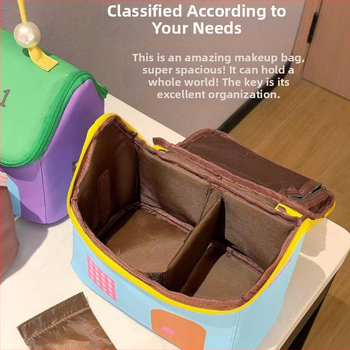 Τσαντάκι καλλυντικών, τετράγωνο σχήμα; ύφασμα Oxford; μοντέλο Dopamine καλλυντικό τσαντάκι; κατάλληλο για ταξίδι και αποθήκευση μακιγιάζ