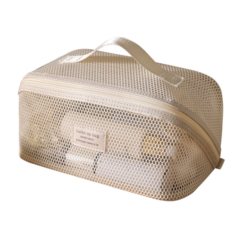 Τσαντάκι καλλυντικών με δίχτυ σε στιλ χειραποσκευής, από πολυεστέρα, πολλαπλών χρήσεων για ταξίδια.