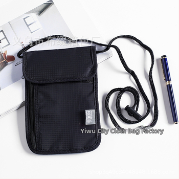 Αδιάβροχο νάιλον τσαντάκι διαβατηρίου με προστασία RFID, πολυλειτουργικός οργανωτής εγγράφων για ταξίδια, τσάντα ώμου messenger, μοντέλο 016