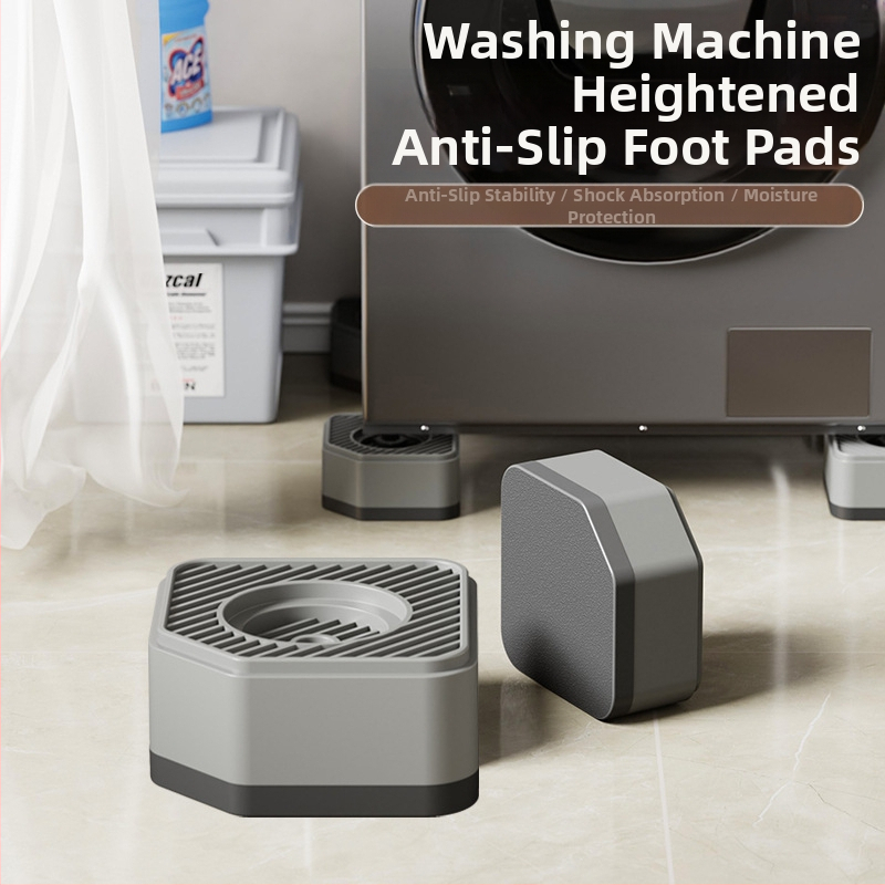 Veļas mazgājamās mašīnas un ledusskapja kāju paliktnis – antislīdējoša, regulējama, pārvietojama, bez uzstādīšanas, no plastmasas