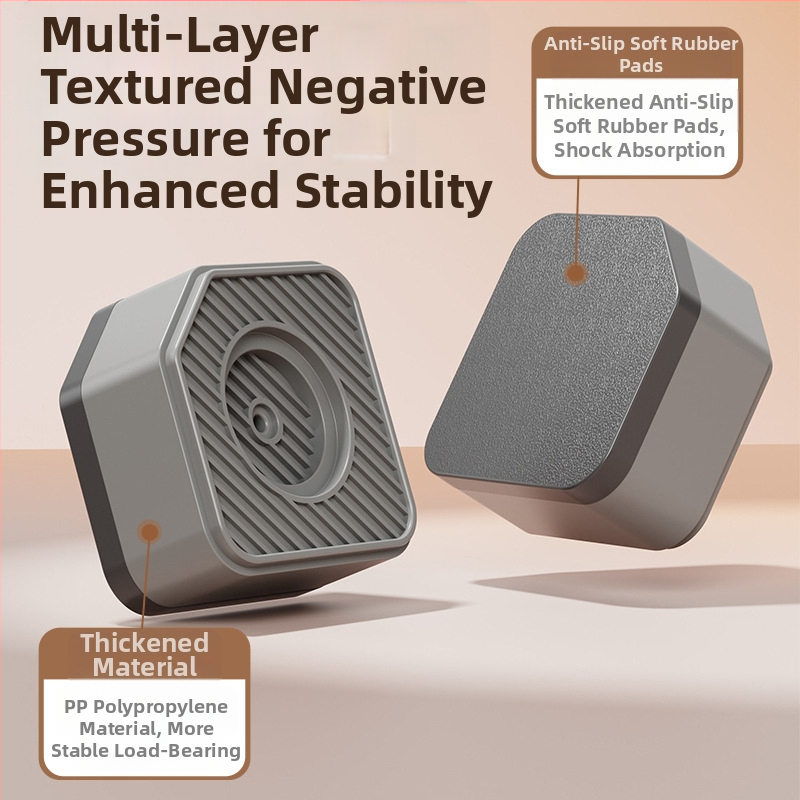 Подложка за краката на пералня и хладилник – антихлъзгаща, регулируема, подвижна, без монтаж, пластмасова