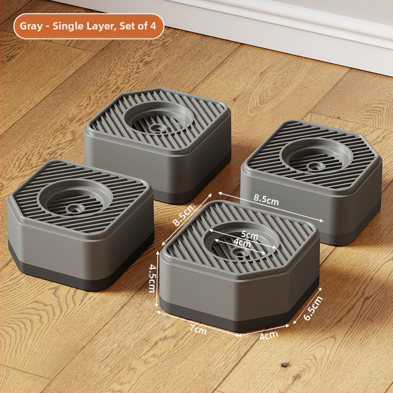 Pėdų pagalvėlė skalbyklei ir šaldytuvui – priešslidinė, reguliuojama, judama, nereikia montuoti, iš plastiko