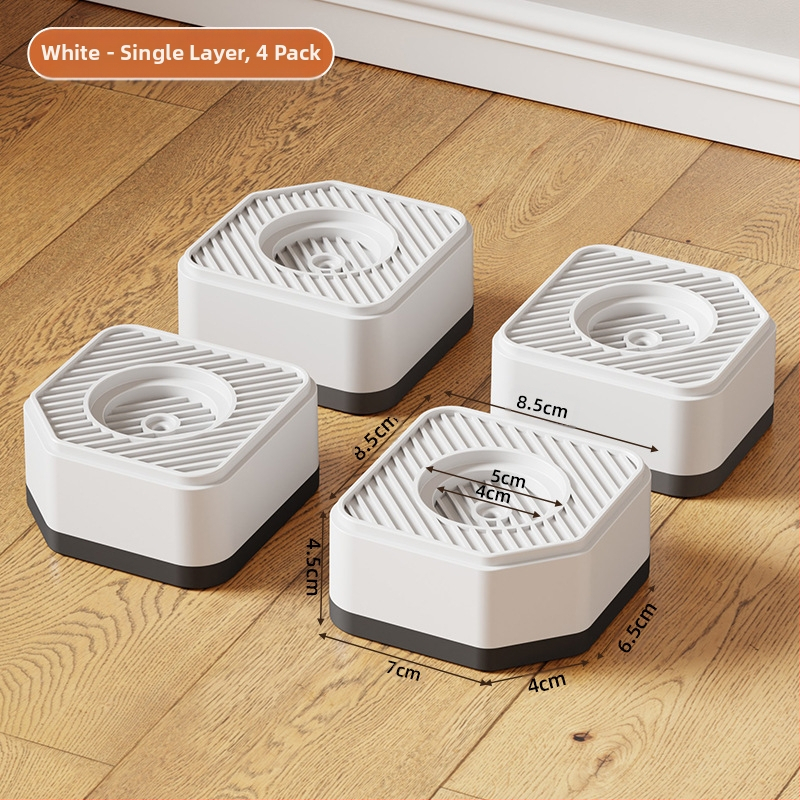 Pėdų pagalvėlė skalbyklei ir šaldytuvui – priešslidinė, reguliuojama, judama, nereikia montuoti, iš plastiko