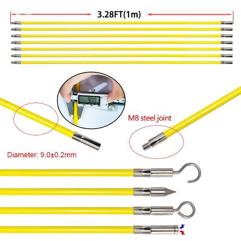 Dispozitiv multisecțiuni pentru ghidarea cablurilor în plafon, cu cârlig de tras cabluri
