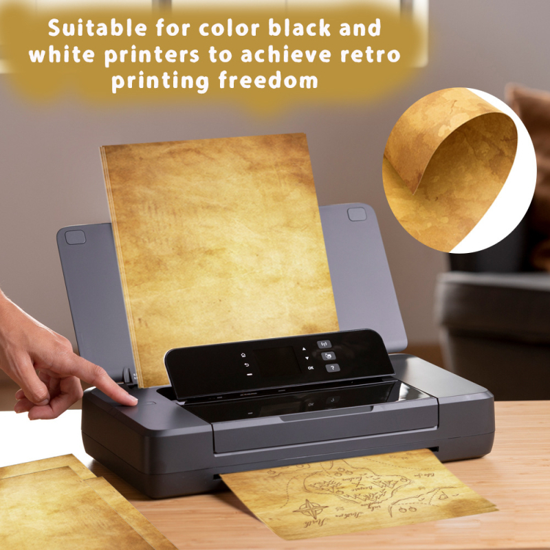 A4 dvipusis laiškų popierius DIY dienoraščiui su retro stiliumi