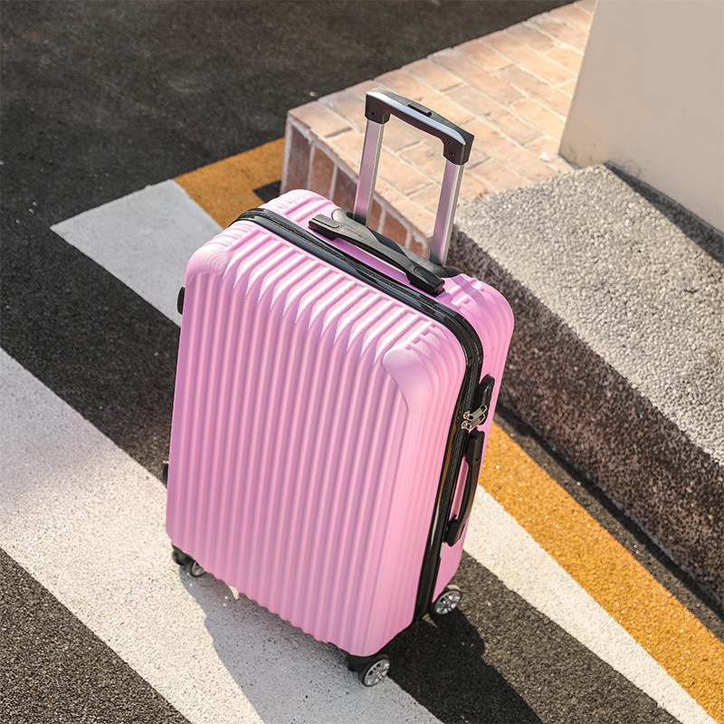 Valiză de cabină unisex cu deschidere prin fermoar, carcasă PET+PE, roți universale, căptușeală ABS