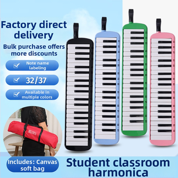 37-ключова преносима клавишна хармоника K37, пластмасов корпус, за деца, 101+ демонстрационни песни