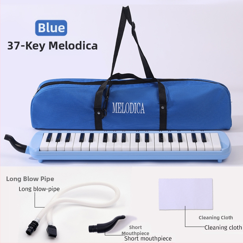 37-ключова преносима клавишна хармоника K37, пластмасов корпус, за деца, 101+ демонстрационни песни