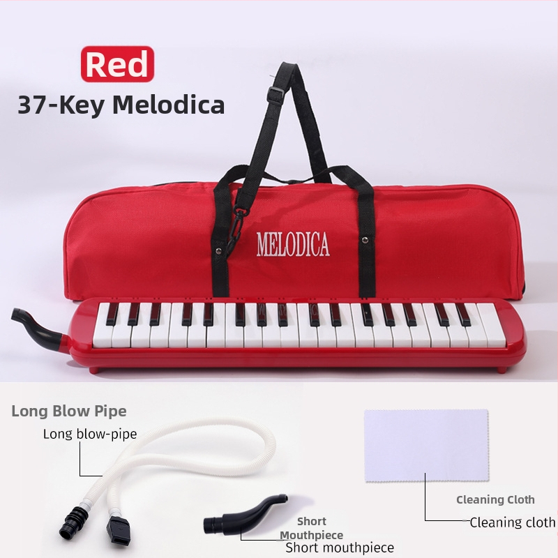 37-ключова преносима клавишна хармоника K37, пластмасов корпус, за деца, 101+ демонстрационни песни