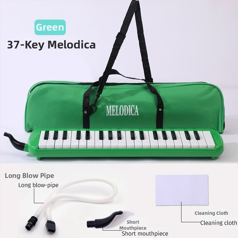 37-ключова преносима клавишна хармоника K37, пластмасов корпус, за деца, 101+ демонстрационни песни