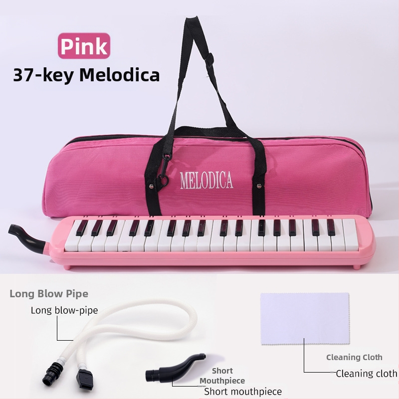 37-ключова преносима клавишна хармоника K37, пластмасов корпус, за деца, 101+ демонстрационни песни