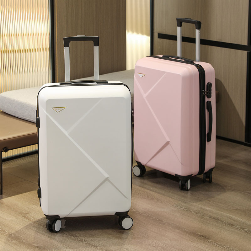 ABS anyagú kézipoggyász, ultrakönnyű, anti-theft védelem, cipzáras nyitás, univerzális kerekek