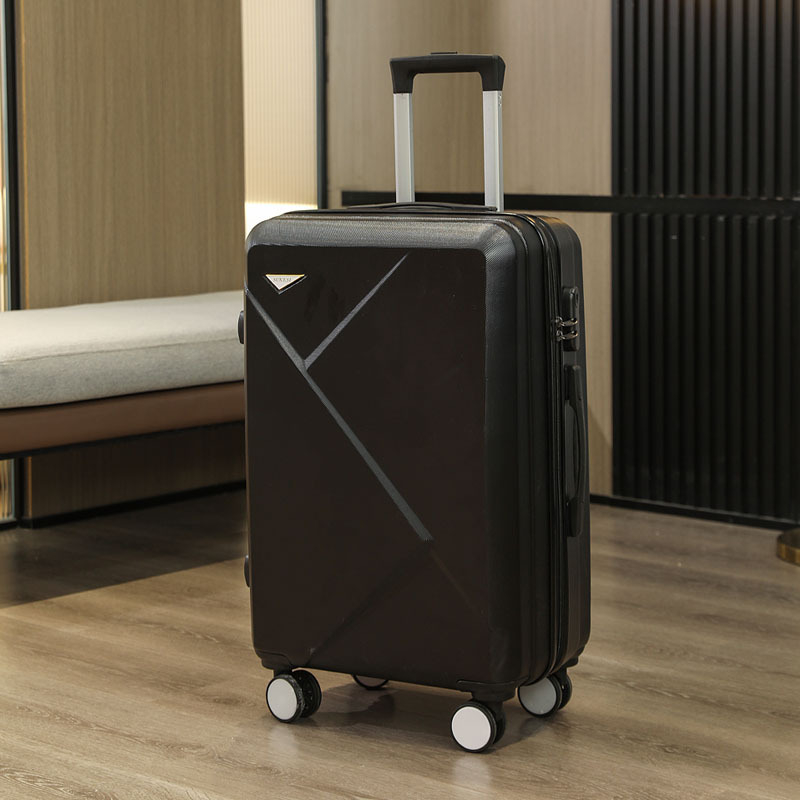 ABS anyagú kézipoggyász, ultrakönnyű, anti-theft védelem, cipzáras nyitás, univerzális kerekek