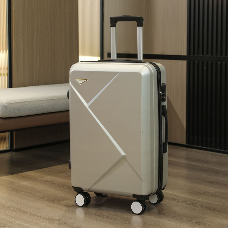 ABS anyagú kézipoggyász, ultrakönnyű, anti-theft védelem, cipzáras nyitás, univerzális kerekek