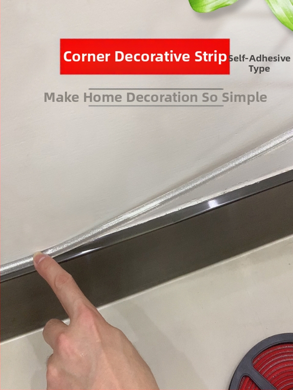 Самозалепваща PVC ъглова декоративна лента за стави между стени и тавани (модел: other; марка: other)