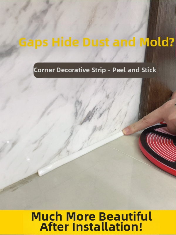 Самозалепваща PVC ъглова декоративна лента за стави между стени и тавани (модел: other; марка: other)