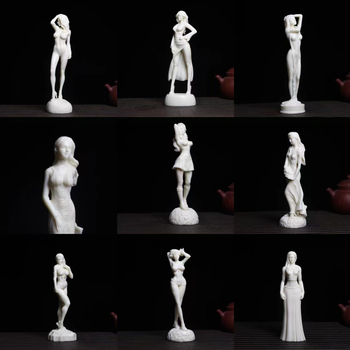 Pandantiv de artă — sculptură din fruct de fildeș în stil modern minimalist pentru decorul casei (Material: fruct de fildeș; Brand: Woody Home; Stil: Simplitate modernă; Categoria: Pandantiv de artă)