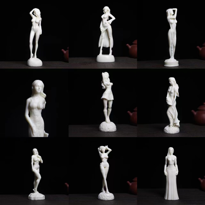 Pandantiv de artă — sculptură din fruct de fildeș în stil modern minimalist pentru decorul casei (Material: fruct de fildeș; Brand: Woody Home; Stil: Simplitate modernă; Categoria: Pandantiv de artă)