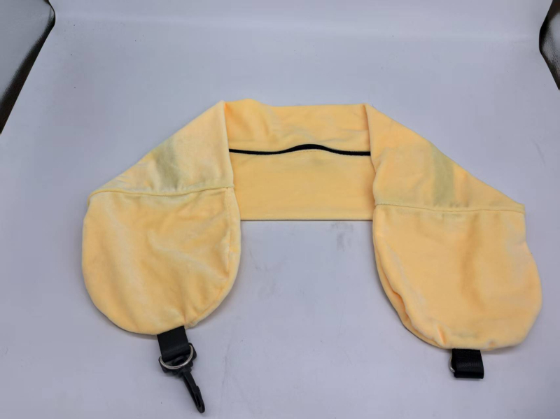 U formos kelioninis pagalvėlis su pūkeliu audiniu ir minkštu užpildu — suaugusiems, daugiafunkcinis