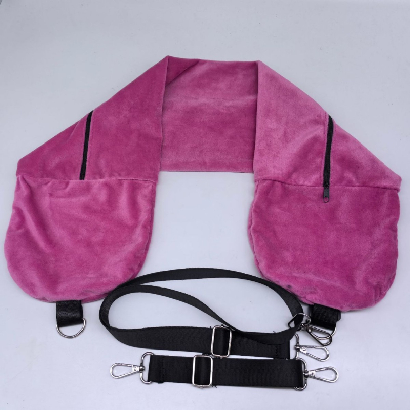 U formos kelioninis pagalvėlis su pūkeliu audiniu ir minkštu užpildu — suaugusiems, daugiafunkcinis