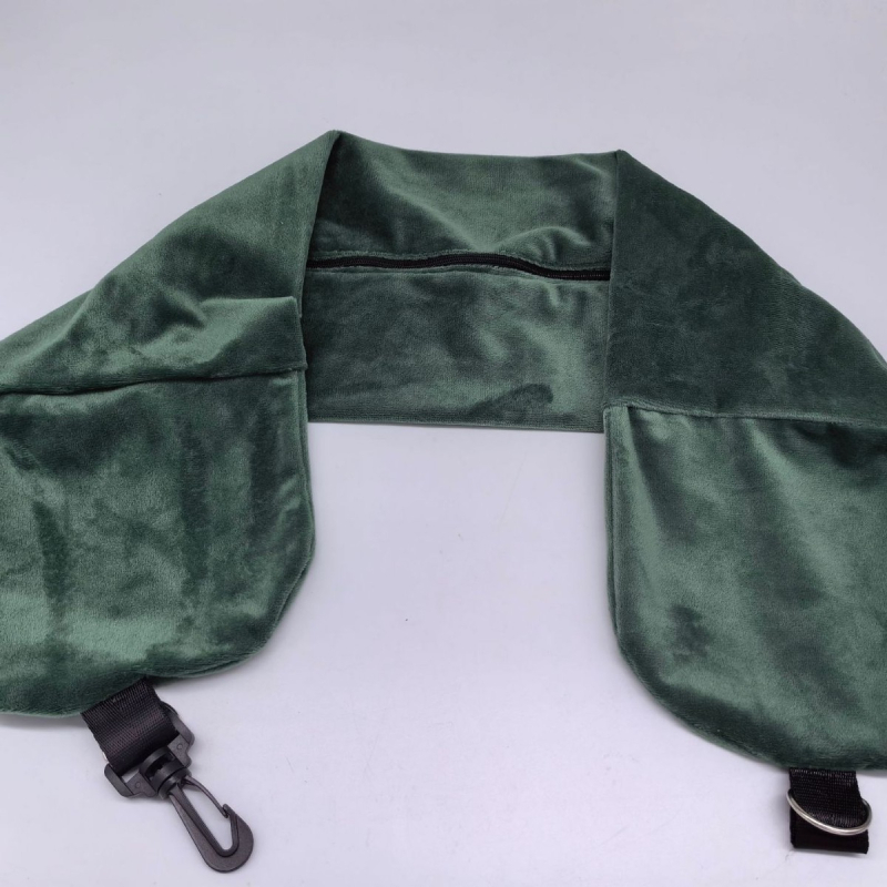 U formos kelioninis pagalvėlis su pūkeliu audiniu ir minkštu užpildu — suaugusiems, daugiafunkcinis