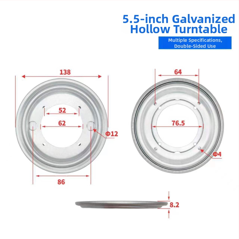 Üreges forgó bemutató bázis bútorokhoz (székek, asztalok, vitrinek és könyvespolcok) – anyag: A3 acéllemez; gyártási eljárás: fémstancolás; stílus: modern minimál