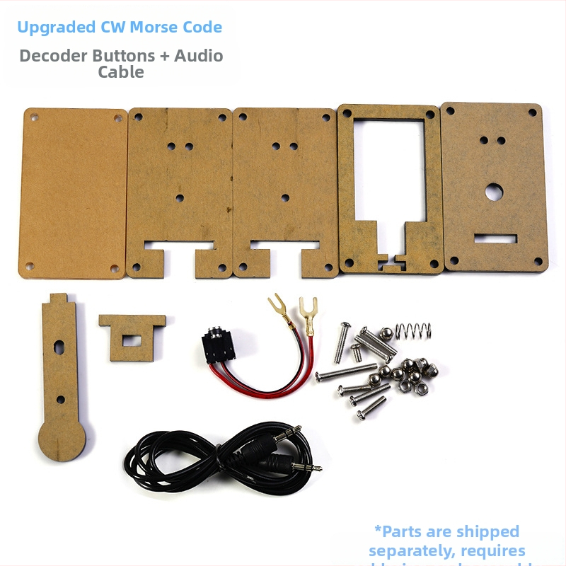 Core Storm CW Morse koda dekodētājs — detaļu komplekts lodēšanas praksei uz PCB plateēm