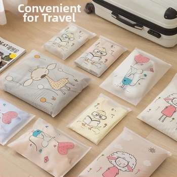 Τσαντάκι ταξιδιωτικής αποθήκευσης για ρούχα και εσώρουχα, διαφανής αδιάβροχος οργανωτής, φορητή σφραγισμένη θήκη, ύφασμα 600D Oxford, μοντέλο A11076