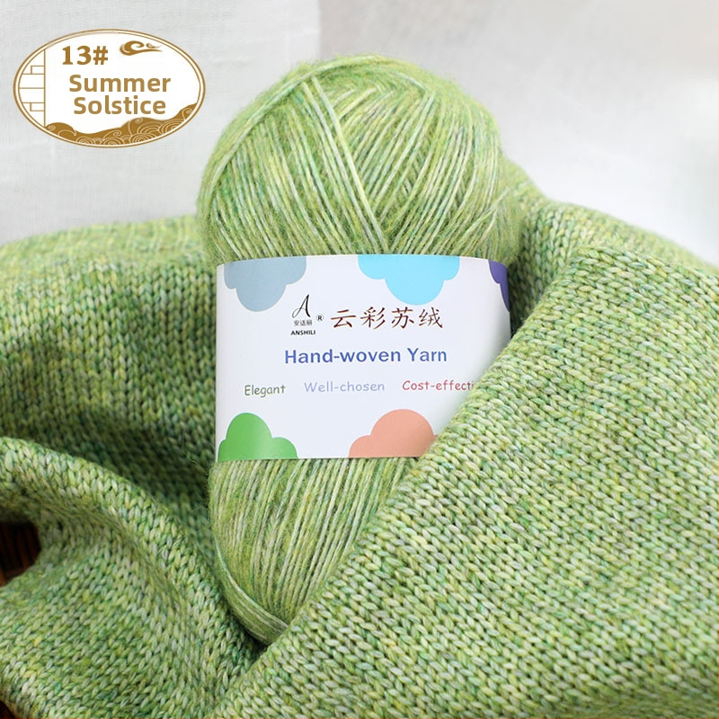 Rankomis megztų šalikų ir megztinio siūlai, vilnos-pamuko mišinys, vilnonė pynė, grupiniai siūlai, prekės ženklas Comfortable