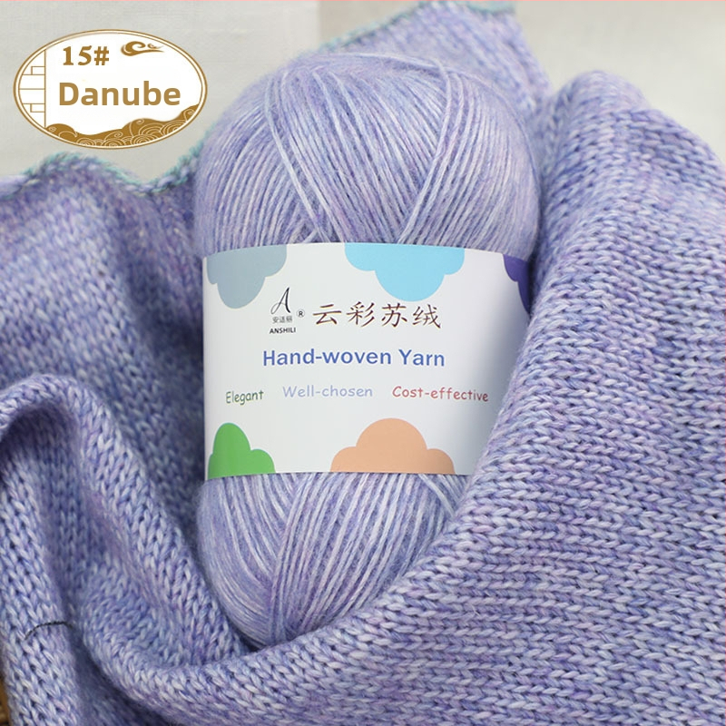 Rankomis megztų šalikų ir megztinio siūlai, vilnos-pamuko mišinys, vilnonė pynė, grupiniai siūlai, prekės ženklas Comfortable