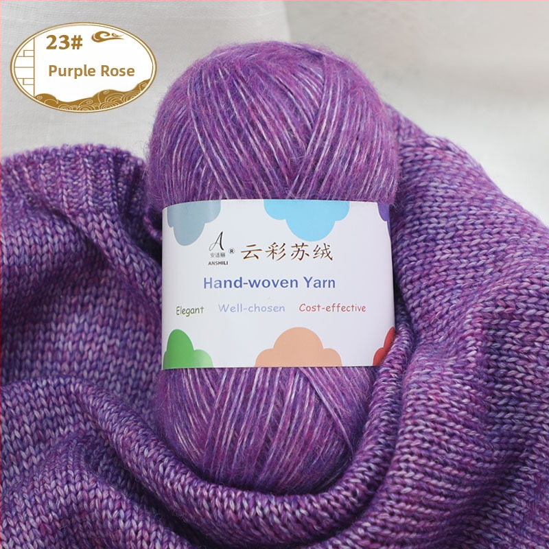 Rankomis megztų šalikų ir megztinio siūlai, vilnos-pamuko mišinys, vilnonė pynė, grupiniai siūlai, prekės ženklas Comfortable