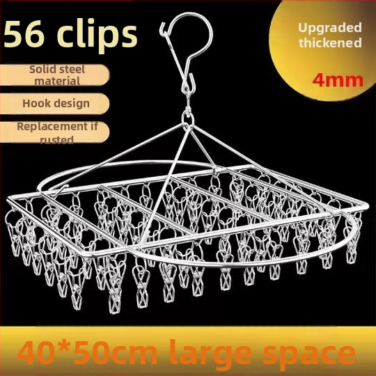 Nerūdijančio plieno kojinių džiovyklė, fiksuota, apvalios formos su klipų tipo laikikliais, modelis: Nerūdijančio plieno kojinių džiovyklė