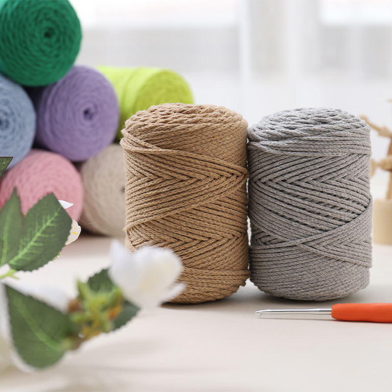 Полиестерно-хлопкова смес прежда, куха памук, вихрово въртена, за ръчно плетене