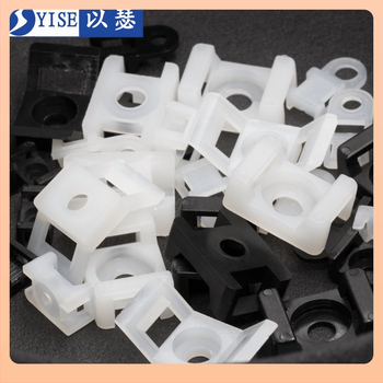 Πλαστικός φορέας δεσμών καλωδίων σε σχήμα σέλας με οπή για βίδες